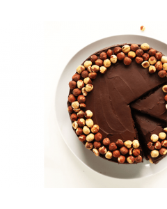Chocolate Hazelnut Brownie Cake