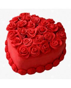 Hot Red Heart Cake