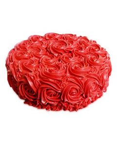 Red Rose Swirl Cake 