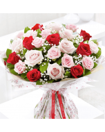 Red & Pink Roses Bunch