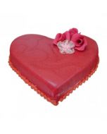 Buy Heart Shape Valentine Red Chocolate Cake Online (3 Kg) 