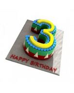 Buy Number-3 Cake Online (3 Kg) 