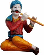 Buy Traditional Women Statue with flute Online