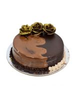 Golden Rose Nutella Chocolate Cake